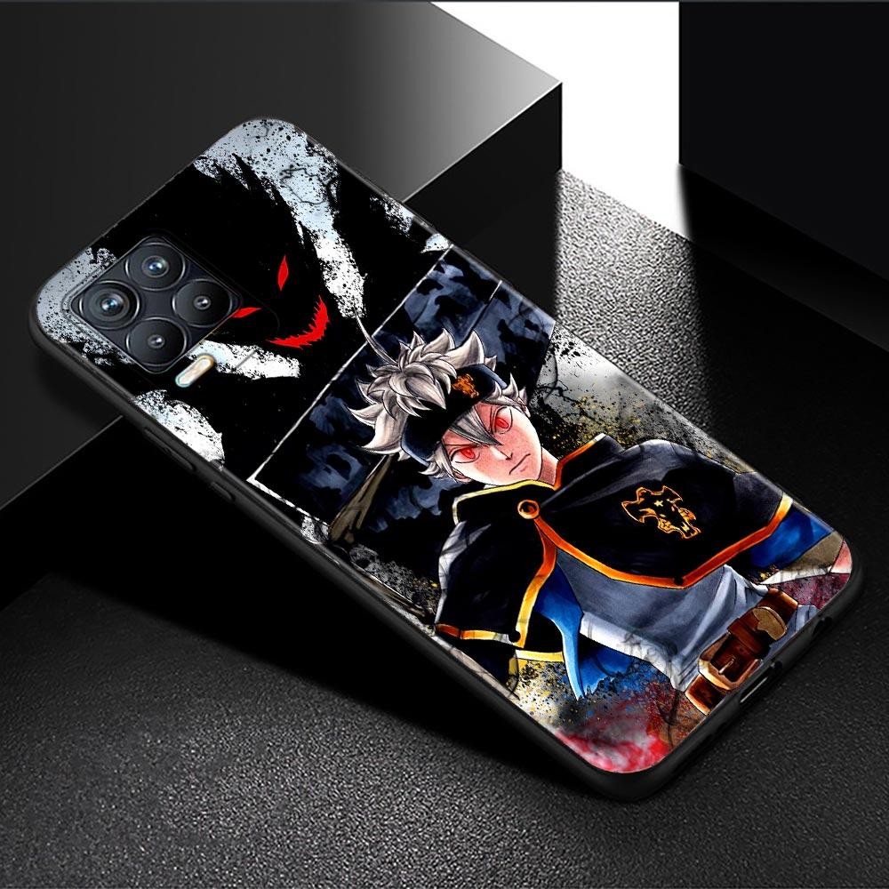 Чехол для телефона Oppo Realme GT 8 7 6 5 Pro C3 C11 C21 C21Y C20A XT X7 X50 Pro, ультра силиконовый чехол, черный корпус, аниме, черный клевер