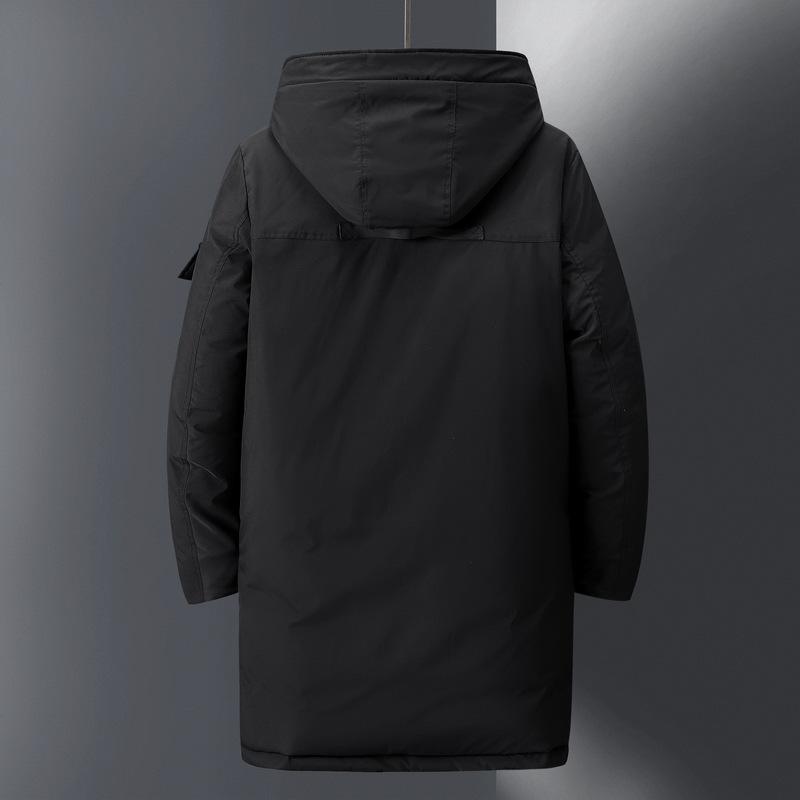 Пальто средней длины и длинное большого размера в корейском стиле, зимняя одежда в стиле милитари для мужчин и женщин с хлопковой подкладкой