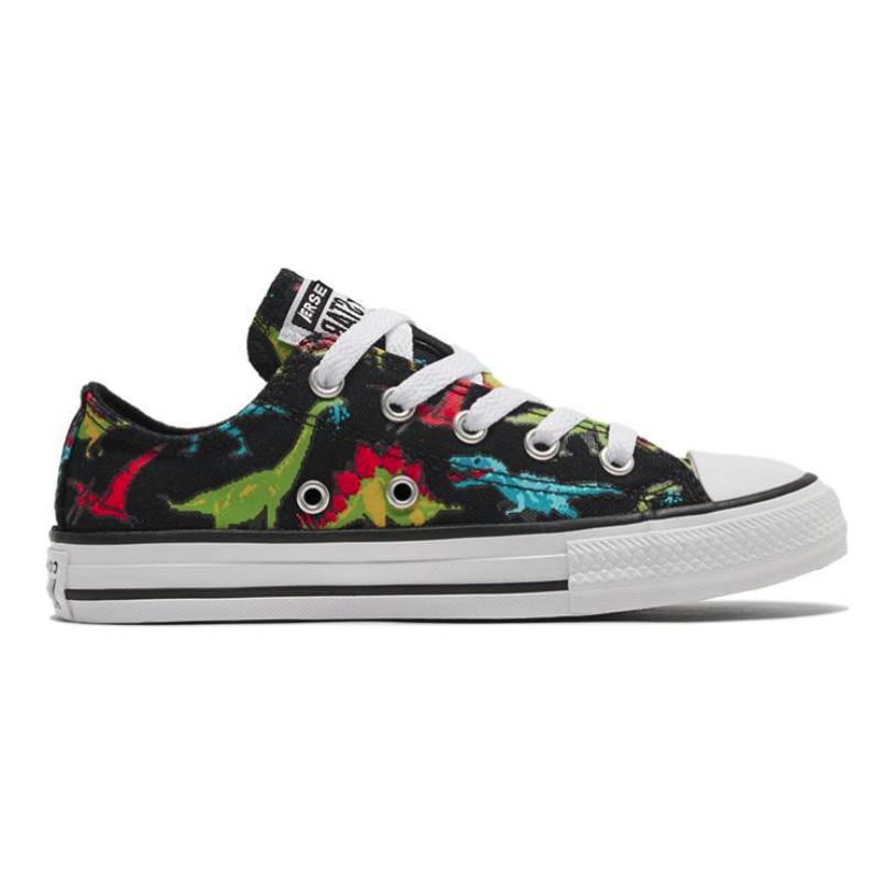 Converse Кеды Chuck Taylor All Star Low для детей, холщовые, черные, разноцветные, для подростков 670350C