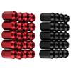 20pcs Lug Nuts M12X1.5 Aluminum Red Wheel Nuts Hex 19mm Closed End Cone Seat Car Accessories