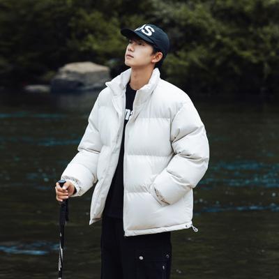 Новая одежда с хлопковой подкладкой со стойкой воротником Мужские осенние утепленные хлопковые куртки Хлебная одежда Трендовая одежда с хлопковой подкладкой Мужские куртки