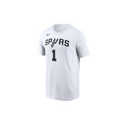 Футболка с круглым вырезом и коротким рукавом с буквенным номером San Antonio Spurs, мужские топы, белая DR6397-102