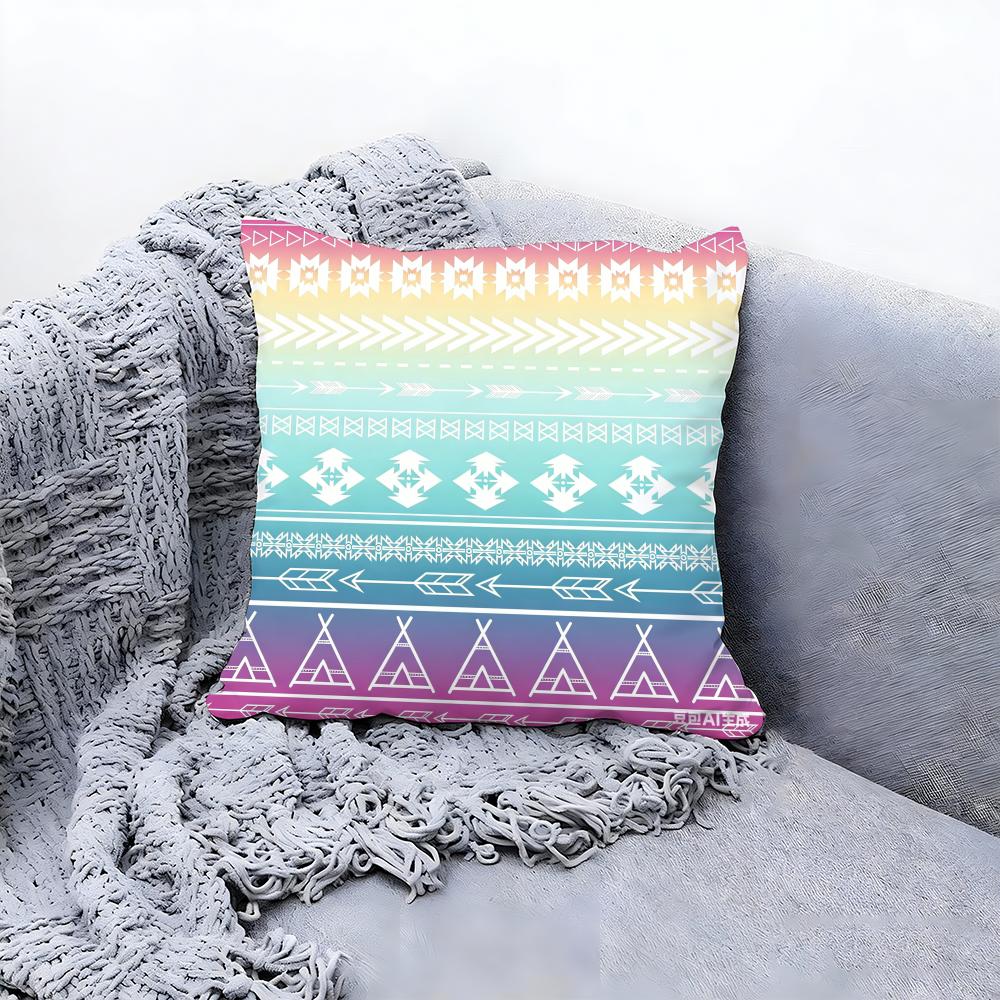 Stylish Creative Print Design Cushion Cover Premium Comfort Reversible Pillow Cove in One Design for Any Room Car Interior