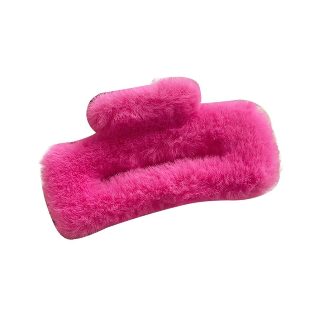 Yousheng Женская плюшевая заколка для волос с дизайном «пружинная задняя часть головы», большая заколка для волос, прямоугольный зажим для волос в виде акулы, аксессуар для волос