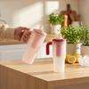 850 мл Портативная Бутылка для Воды С Ситечком и Трубочкой Прозрачный Пластиковый Стакан Устойчивая к Холоду и Теплу Герметичная Бутылка для Питья