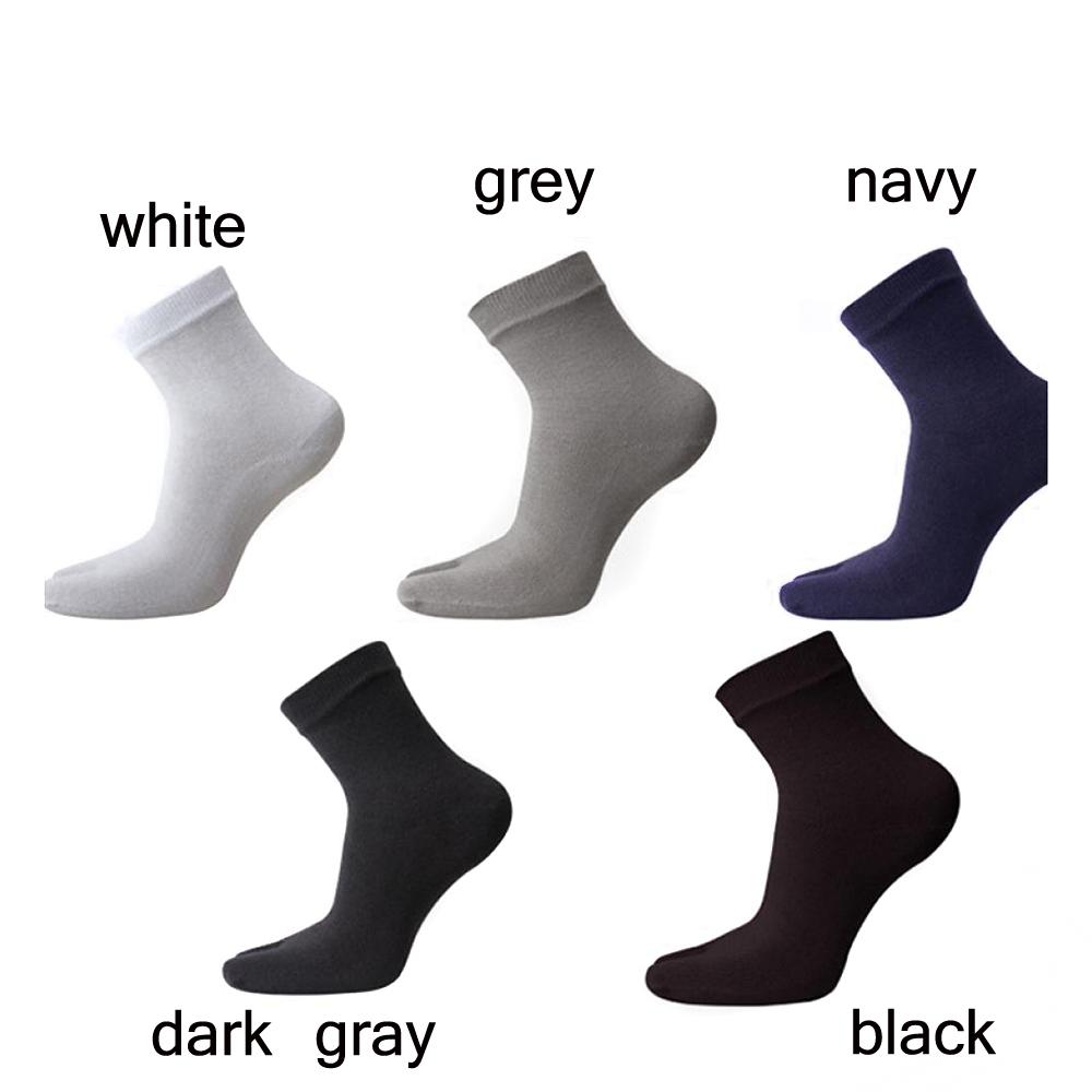 Soft Unisex Women Men Cotton Sports Five Finger Toe Socks