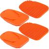 4 Pieces Orange Motorcycle Kickstand Motorcycle Foot Support Plate Motor Bike Support Stand Motor Anti Slip Plate Parking Accessory for Snow Slippery