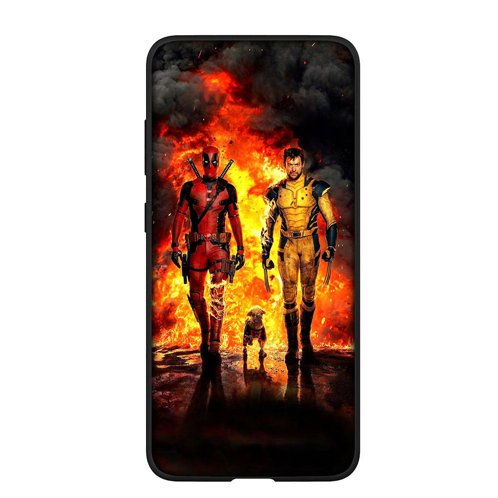 Чехол для телефона для Samsung Galaxy S25 S24 S23 iPhone 16 15 Xiaomi Redmi Note 14 13 12 16E X 11 Pro Max OPPO Moto Huawei Wolverine Cartoon Deadpool Cover