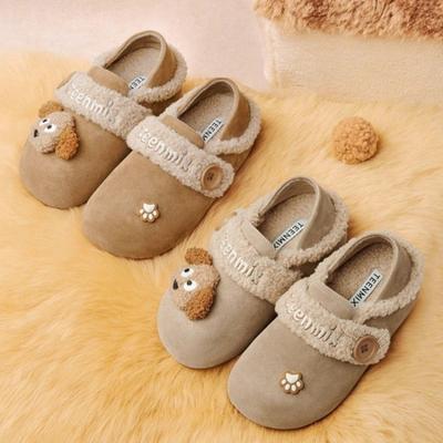 Ретро женские осенние новые мягкие подошвы верхняя одежда сумка голова мультяшные дырявые туфли на плоской подошве все включено повседневные тапочки