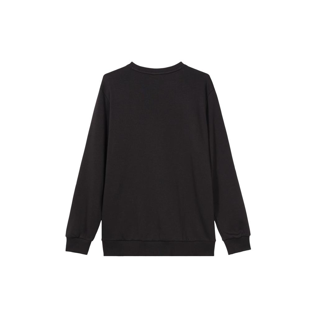 Puma Letter Logo Round Neck Casual Long Sleeve American Vintage Sweatshirt Men Sweatshirt Black 589007-61