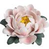 Handmade Ceramic Lotus Incense Burner - Zen Flower Ornament for Living Room Decor