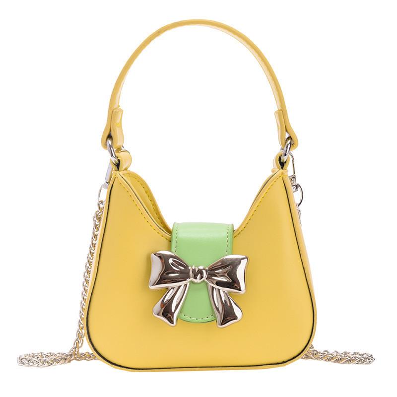 Adorable Bow-knot Children's Crossbody Bag Trendy Mini Handbag For Kids In Various Colors