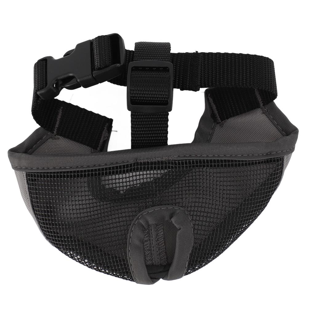 Short Snout Dog Muzzle Soft Comfortable Breathable Flat Face Bulldog Muzzle for Biting Chewing