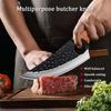 2PCS Knives Set Hand Forged Multipurpose Fruit Knife Stainless Steel Meat Cleaver Vegetable Knife Sharp Butcher Boning Knife