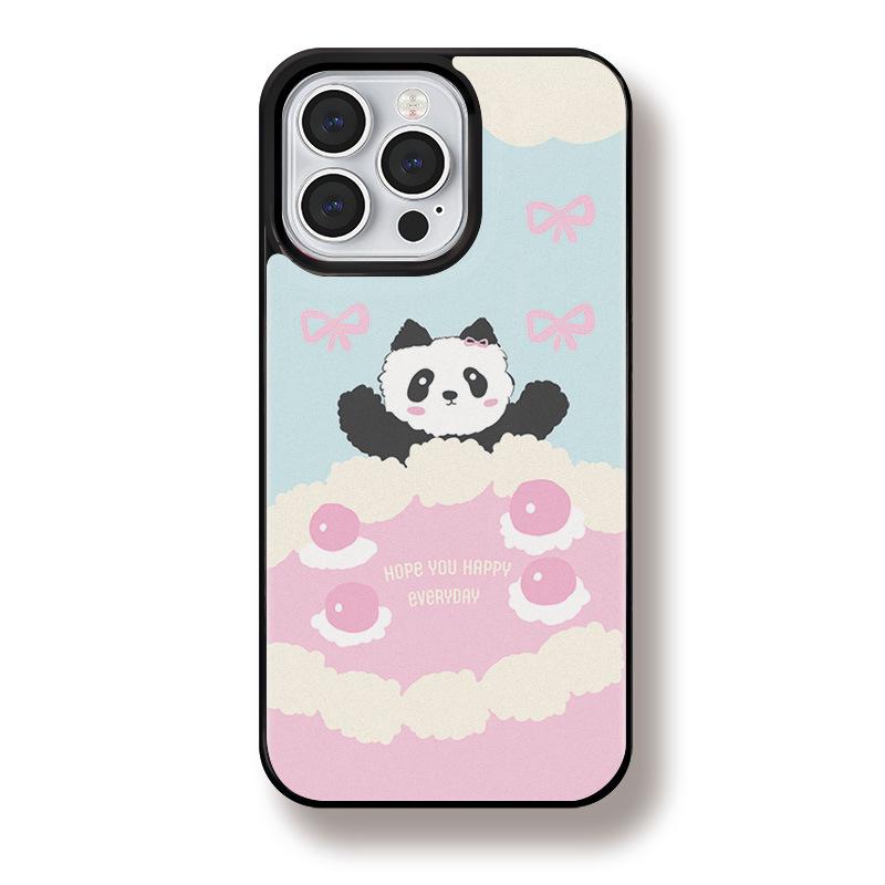 Zhitai Мультяшный Матовый Черный Чехол для iPhone 16 Pro Max