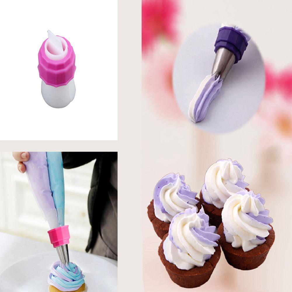 1/3/5Pcs Russian Cream Fondant Kitchen Tools Cake Decorating Icing Piping Bag Nozzle Converter