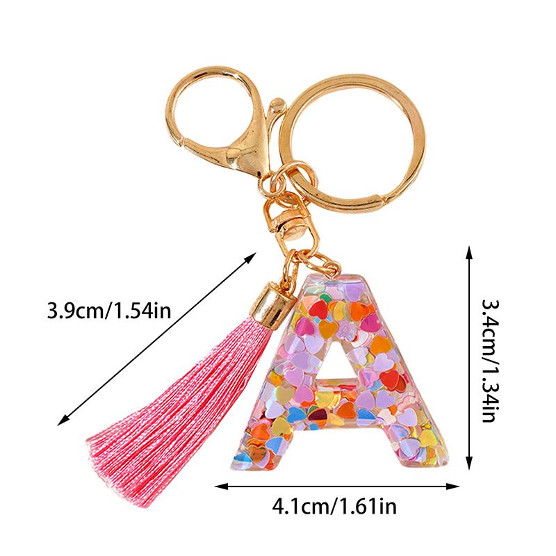 Брелок из смолы с буквами AZ 26, инициалами, бабочкой, кисточкой, подвеской, брелоком, изысканным украшением для рюкзака, аксессуарами, подарками