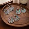 Earrings, Ethnic Style Tassel Hook Earrings, Miao Silver Electroplated Metal Bell, Vintage Yunnan Travel Vacation Accessories
