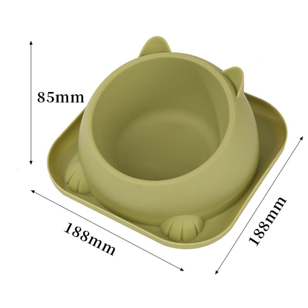 Stainless Steel Cat Bowl Anti Tipping Anti-Spill Cat Feeder with Non-Slip Pad Multi-use Pet Feeding Basin Puppy Kitten