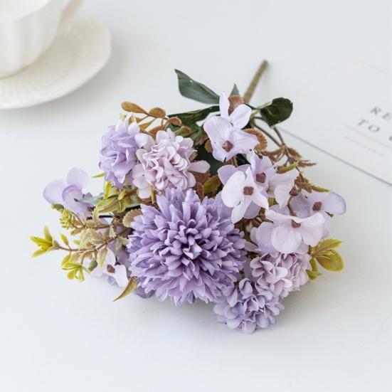 Имитация цветка без полива, декоративная прозрачная текстура, практичная цветочная композиция «сделай сам», художественная имитация цветка гортензии, домашний декор