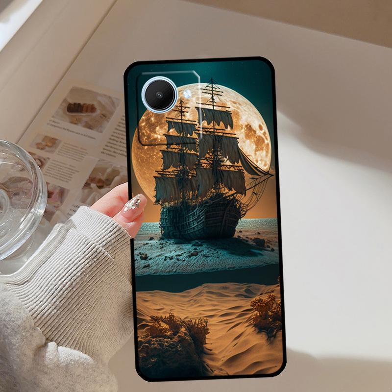 Sailing Ship Pirate Ship For Realme 14 10 11 12 13 Pro Plus GT 7 Pro 6 5 GT 6T C67 C61 C55 C53 C51 C21Y C25S C75 Case