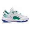 Li Ning Comfortable Lightweight Low-Top Basketball Shoes Kids Sneakers White Green YKBS052-53