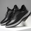 Мужская обувь 2025 четыре сезона новая мягкая подошва мягкая лицевая повседневная кожаная обувь мужская нескользящая спортивная обувь обувь