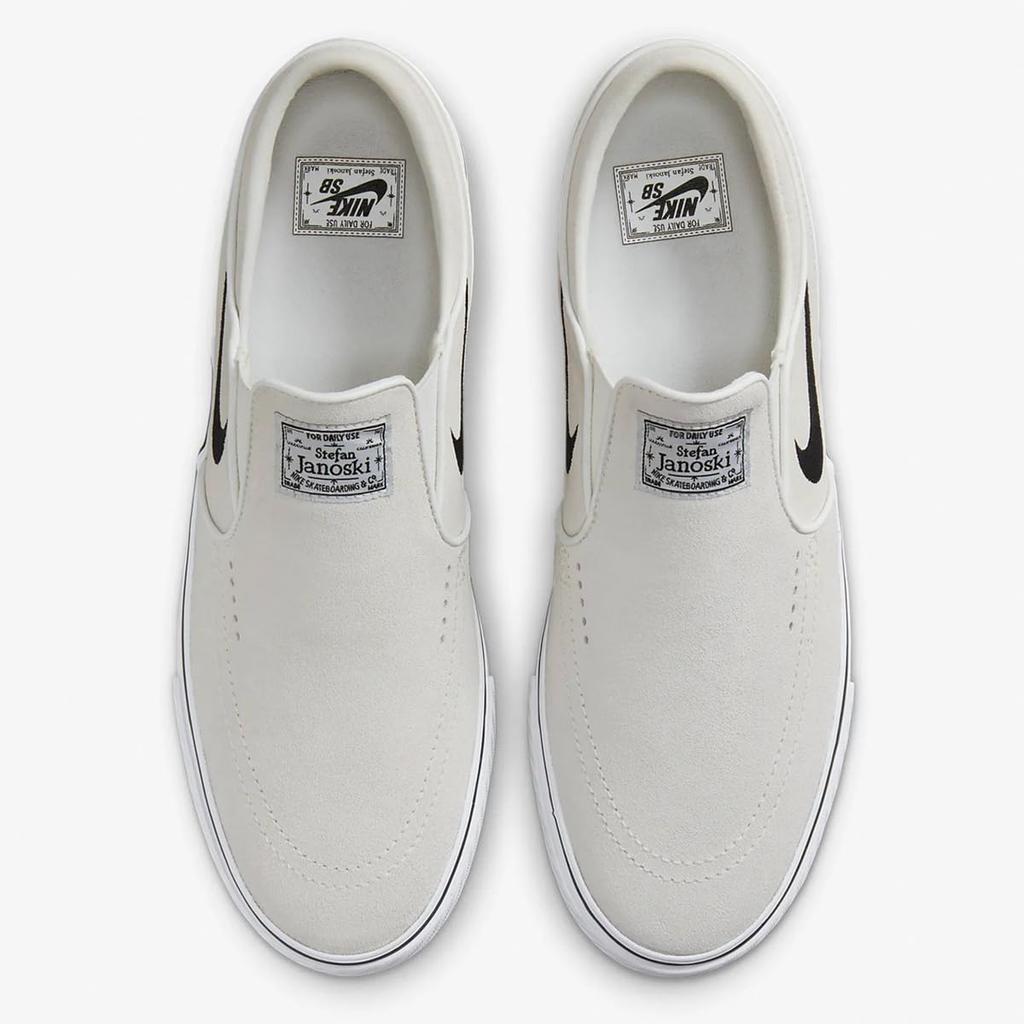 Nike SB Summit Authentic Nike Япония Размер Janoski+ Слипоны, Белый/Саммит Белый/Белый/Черный, FN5893-100, Товар, 23.5см