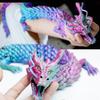 60см 3D-печатный китайский дракон Подвижные суставы по всему телу Предметы интерьера и украшения, достойные коллекционирования, креативная игрушка