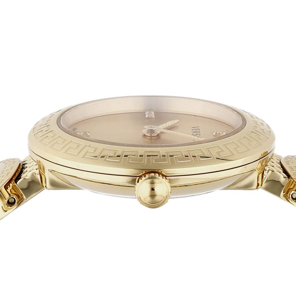 Watch Medusa Stud Icon Medusa Gold Dial Stainless Steel Sapphire Glass Quartz 28MM Swiss Watch VERF01419 [Versace] Women's [Item]