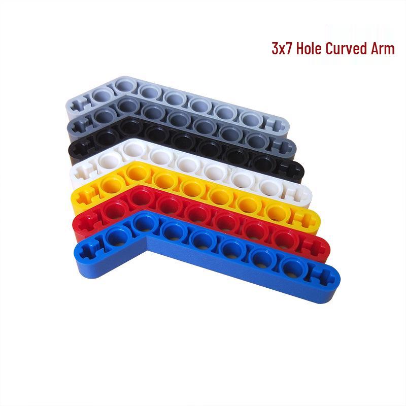32271 Совместимая изогнутая балка 3x7 и 9 отверстий для Lego, Строительные блоки для роботов, Образовательные технологические аксессуары, Игрушки для свободной сборки