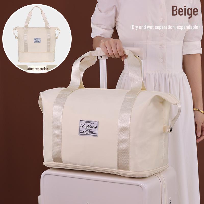 Вместительная дорожная сумка из ткани Оксфорд с разделением сухого/мокрого для спорта и фитнеса