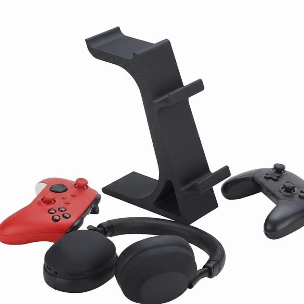 3D Printing Gamepad Display Stand Stable Space Saving Wireless Game Controller Holder with Headset Stand Hanger Storage Rack