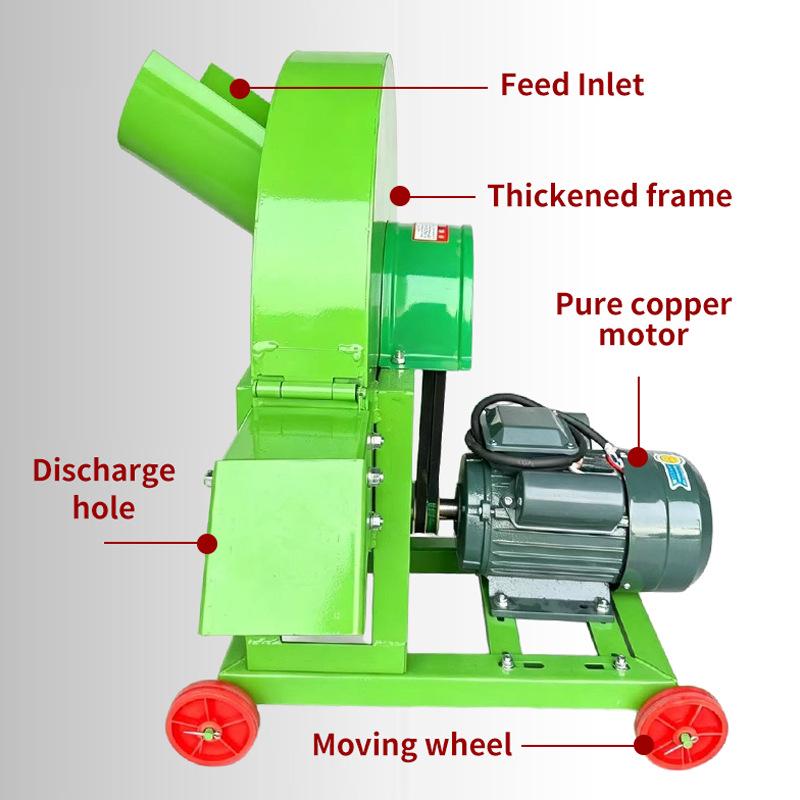 220V Banana Stalk Chopper - Small Household Banana Crusher Machine