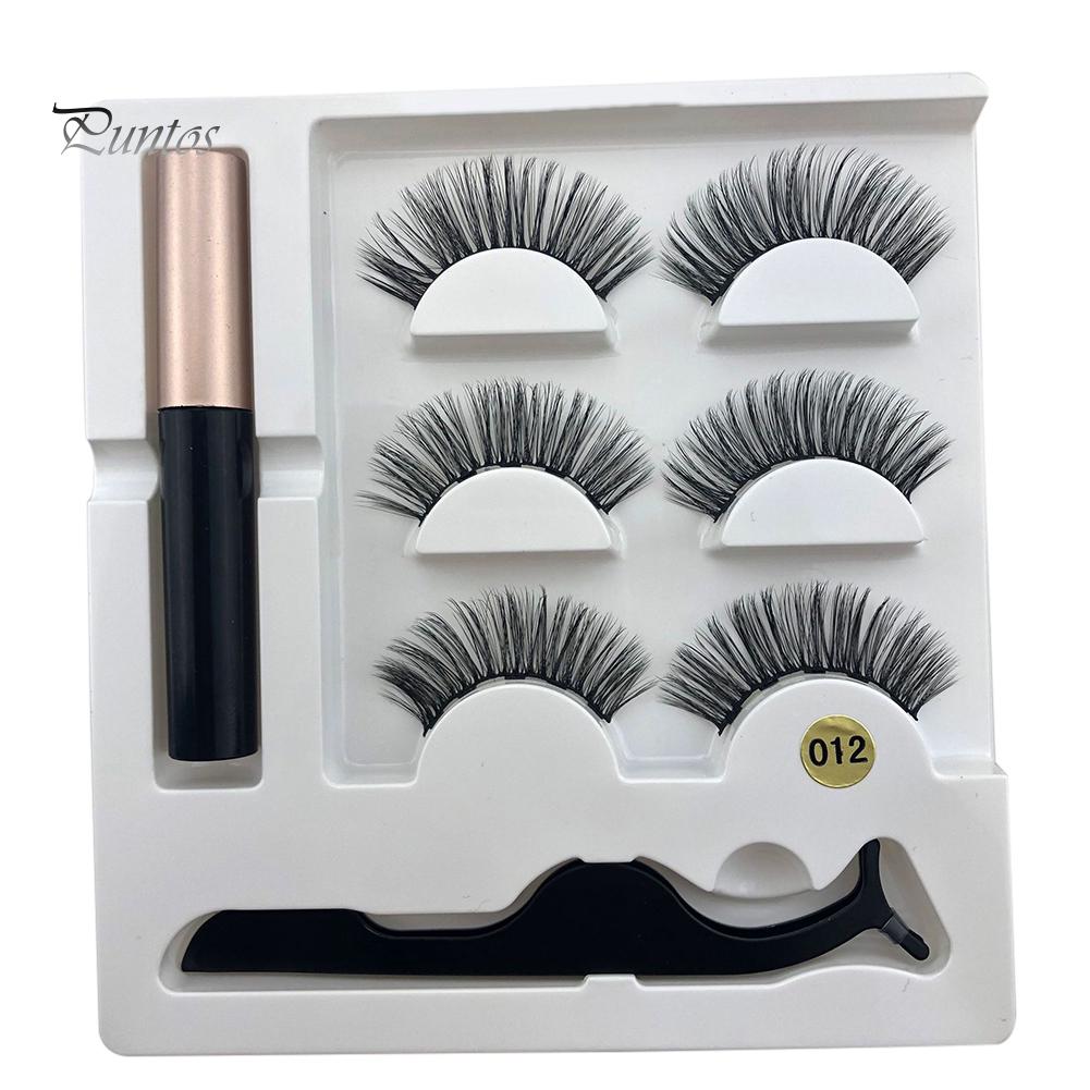 Puntos Стойкий женский макияж Магнитная подводка для глаз с набором пинцетов для накладных ресниц