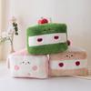 New Cute Soft Fufu Cake Pillow Soft Cut Dessert Snack Plush Toy Living Room Decoration for Girls
