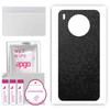 apgo Protective Skin Sticker for the Back Compatible with Huawei Nova 8i, Wrap Film, Foil, Vinyl - Pattern Black Honeycomb