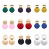 9 Color Bohemian Earrings Fashion Drop Earrings For Women Geometric Double Round Exaggerated  Earrings