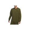Solid Color Long Sleeve Crew Neck Sweatshirt With Pocket Men Tops Rough-Green DD3875-326