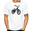 BMX СИЛУЭТ МУЖСКАЯ ФУТБОЛКА ВЕЛОСИПЕД СТАУНТ ВЕЛОСИПЕД ЦИКЛ ФРИСТАЙЛ Дешевые оптом футболки хлопковая футболка топы оптом Модная футболка
