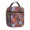 Мексиканская керамическая ланч-бокс Talavera Этнический народный орнамент Сумка-ланчбокс Женская Термоизолированная Замораживаемая Сумка-тоут Комплект Термосумка для пикника