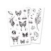 Dark Butterfly Sexy Waterproof Temporary Tattoo Sticker India Women Back Waist Flash Tatoo Girl Body Art Fake Tattoos Realistic