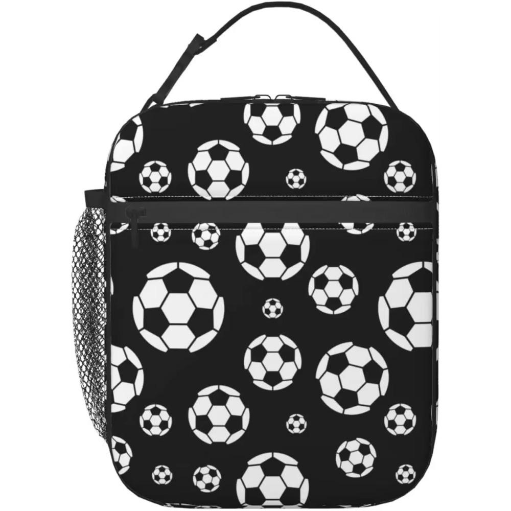 Футбольный мяч изолированный ланч-бокс унисекс многоразовый футбольный мяч ланч-бокс спортивная тематическая сумка-холодильник для работы путешествия пикника