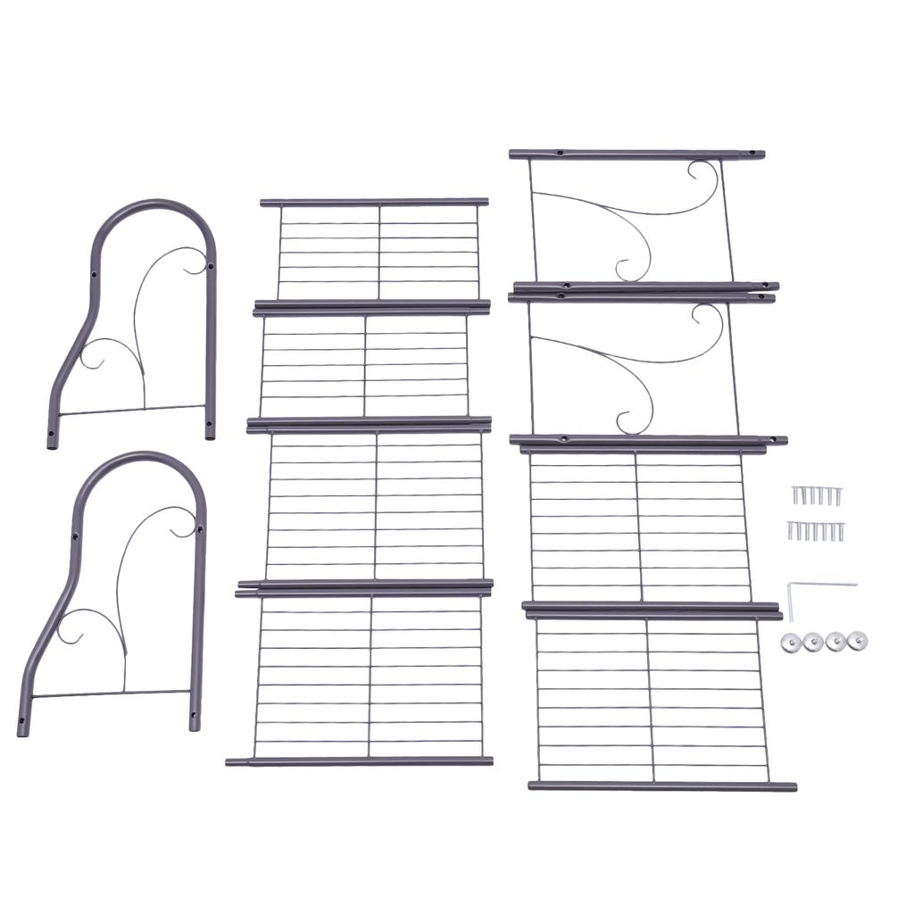 3-ярусная металлическая подставка для растений, Сверхпрочный железный органайзер для хранения, Грузоподъемность 55 фунтов для комнатных растений, обуви, книг