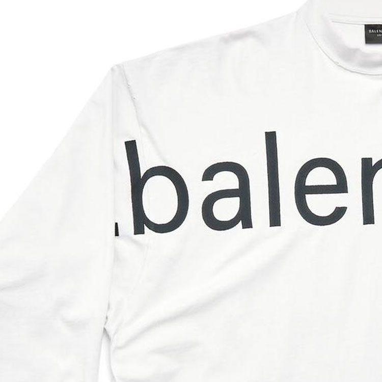 Balenciaga Футболка Свободный крой Унисекс Белый 739027TOVO19081