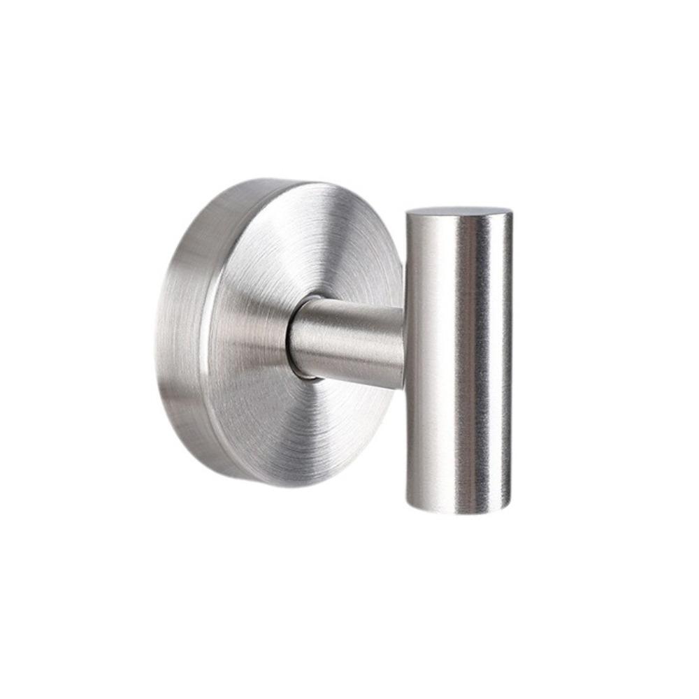 2 шт. Крючки-присоски из нержавеющей стали Водонепроницаемые съемные крючки без сверления Многоразовые крючки для халатов без перфорации Гостиная