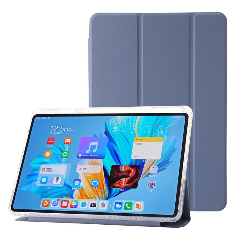 Роскошный прозрачный кожаный чехол-книжка для планшета Huawei MatePad 11.5 S 11.5S с держателем для ручки, акриловый прозрачный чехол для планшета, противоударный защитный чехол