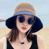 Солнцезащитная шляпа Пляжная шляпа Женская солнцезащитная модная тонкая шляпа рыбака