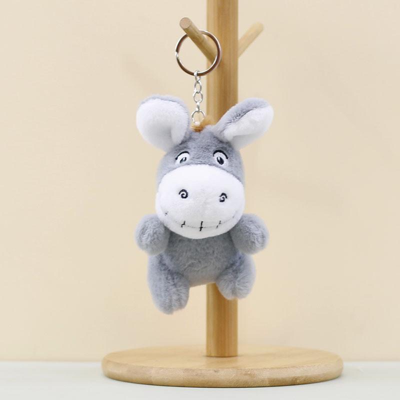 Adorable Plush Donkey Keychain Soft Stuffed Animal Toy Cute Donkey Doll