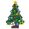 DIY Felt Christmas Tree Christmas Decoration for Home New Year Christmas Ornaments Santa Claus Xmas Kids Gifts